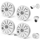 Universal Metal Security Camera Junction Box, Cable Concealment Box 1 Pack, Durable Build, Clean Cable Setup, Wide Compatibility, Multi-Hole Design, Indoor Outdoor, Easy Install
