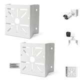 Security Camera Corner Mount Bracket, Metal Wall Mount for CCTV Cameras, Heavy Duty Support, 304 Stainless Steel, Bullet & PTZ Compatible, Corner Space Mount, Rust Resistant, Easy Installation