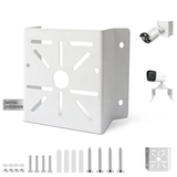 Security Camera Corner Mount Bracket, Metal Wall Mount for CCTV Cameras, Heavy Duty Support, 304 Stainless Steel, Bullet & PTZ Compatible, Corner Space Mount, Rust Resistant, Easy Installation