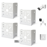 Security Camera Corner Mount Bracket, Metal Wall Mount for CCTV Cameras, Heavy Duty Support, 304 Stainless Steel, Bullet & PTZ Compatible, Corner Space Mount, Rust Resistant, Easy Installation