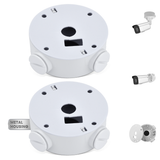 【KU-DS-1260ZJ】 Aluminum Junction Box for HIK Bullet Cameras, Wall Mount Bracket for Outdoor POE IP Security Camera