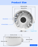 【KU-DS-1260ZJ】 Aluminum Junction Box for HIK Bullet Cameras, Wall Mount Bracket for Outdoor POE IP Security Camera