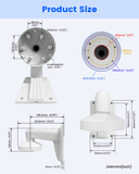 【KU-DS-1273ZJ-130-TRL】 Aluminum Alloy Wall Mount Bracket with Junction Box for HIK Dome Cameras