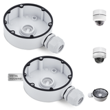 【KU-DS-1280ZJ-DM18】 Waterproof Metal Junction Box Mount Bracket for HIK Dome IP Security Cameras, White