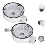 【KU-DS-1280ZJ-DM21 】Aluminum Junction Box Mount Bracket for HIK Dome & Turret CCTV Cameras, IP66 Weatherproof Cable Concealment for Outdoor Use