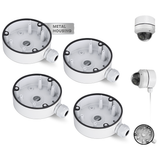 【KU-DS-1280ZJ-DM21 】Aluminum Junction Box Mount Bracket for HIK Dome & Turret CCTV Cameras, IP66 Weatherproof Cable Concealment for Outdoor Use