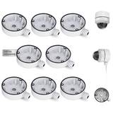 【KU-DS-1280ZJ-DM21 】Aluminum Junction Box Mount Bracket for HIK Dome & Turret CCTV Cameras, IP66 Weatherproof Cable Concealment for Outdoor Use