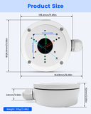 【KU-DS-1280ZJ-S】Outdoor Aluminum IP66 Junction Box for Hikvision Bullet & Dome Cameras