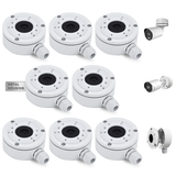 【KU-DS-1280ZJ-XS】 Aluminum Junction Box for HIK Bullet IP Cameras, IP66 Waterproof Mount Bracket, Hide Cable Concealment Boxes