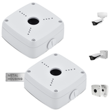 【KU-PFA122】Aluminum Waterproof Junction Box for DAH Bullet IP Cameras, White
