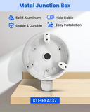 【KU-PFA137】Waterproof CCTV Junction Box Mount Bracket for DAH Turret & Dome IP Security Cameras