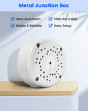 Universal Bullet Security Camera Junction Box, Weatherproof Metal Mount Base