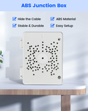 ABS Security Camera Junction Box for PTZ Cameras Outdoor IP65 Waterproof Mounting Bracket with Cable Concealment for Security Cameras